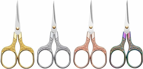 embroidery scissors, ultra sharp blades, craft sewing scissors, stainless steel multi-purpose beauty scissors, suitable for office, home, and kitc...