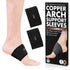 Dr. Frederick's Original Copper Infused Arch Support Sleeves - 2pcs - Arch Support Bands for Plantar Fasciitis, Flat Feet, Fallen Arches - Fast Pa...