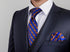 S&W SHLAX&WING Ties for Men Blue Copper Necktie Set with Pocket Square Mens Gift...