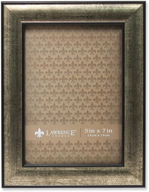 Lawrence Frames Domed Burnished Picture Frame, 5x7, Silver...