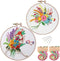 Konrisa Stamped Embroidery Kit with Pattern Floral DIY Sewing Cross Stitch Kits for Adult Flowers Plants Embroidery Starter Kit with Embroidery Fl...