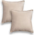 Jeanerlor Set of 2 Decorative Cotton Linen Couch 26"x26" Throw Pillow Case for Sofa Durable Classy, Comfortable Cushion Cover for Party/Wedding(65...