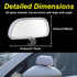 Blind Spot Mirrors for Trucks and Cars,Automotive Side View Concave Mirror Blindspot,360° Large Convex Rearview Exterior Mirror Accessories for Tr...