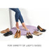 Womens TRULY No Show Socks for Flats Heels Non Slip Cotton Ultra Low Cut Liner Socks(3-Black+Grey+Nude,5-7.5)...