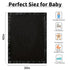Pro Goleem Fleece Baby Blanket with 2 Inch Satin Trim Soft Anti-Static Plush Blanket for Boys and Girls Christmas Baby Gifts for Babies Black 30''...