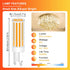 G9 LED Bulb Dimmable,75W 80W Halogen Equivalent, Warm White 2700K 8W 800LM T4 COB G9 Base LED Bulb Bi Pin Base Chandelier Lighting, No-Flicker 360...
