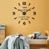 VANGOLD Wall Clock Oversized Wall Clocks for Living Room Decor, Decorative Wall Clocks Battery Operated (Black Home Decoration)...