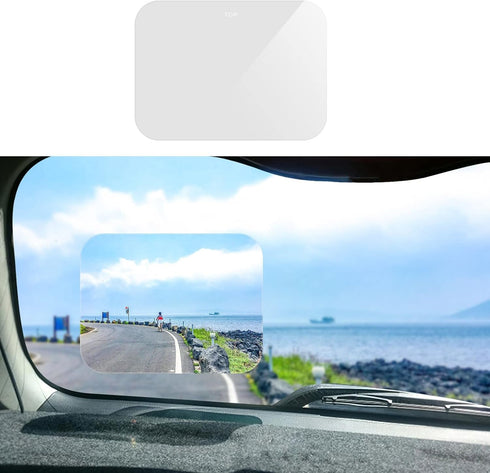 S SUNSBELL Blind Spot Mirror Car Rear View Mirror Wide Angle Lens Universal Fit HD Stick on Frameless Convex Wide Angle Rear View Mirror, Backup R...