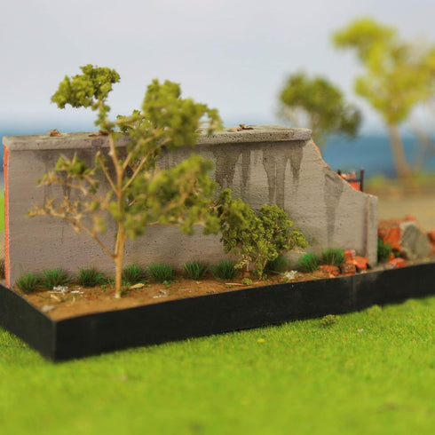 Miniature Vegetation Landscape Bushy Shrubs Tuft with Model Bases War Game DIY Terrain Scenery (B)...