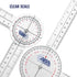 ASA TECHMED 3 Pcs Goniometer Set, 12, 8, 6 Inch Medical Spinal Goniometer Angle Protractor Angle Ruler...