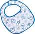 Littleforbig Cotton Waterproof Adult Babydoll Bib with Adjustable Hook-and-Loop Fastener Closure Printed 2 Packs - Nursery Blue and Pink Adult Bib...