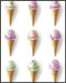 Posterizer 1 pcs-colorful pastel ice cream cones minimal poster 4-Kitchen & Bar Art-Gift for Men Women Teens- Art for Cafe, Restaurant, Coffee Bar...