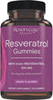 Reserveage Beauty- Resveratrol Gummies 100 mg, Antioxidant Supplement for Heart Health, Antioxidant Supplement Supports Healthy Aging, Vegan - 1 P...