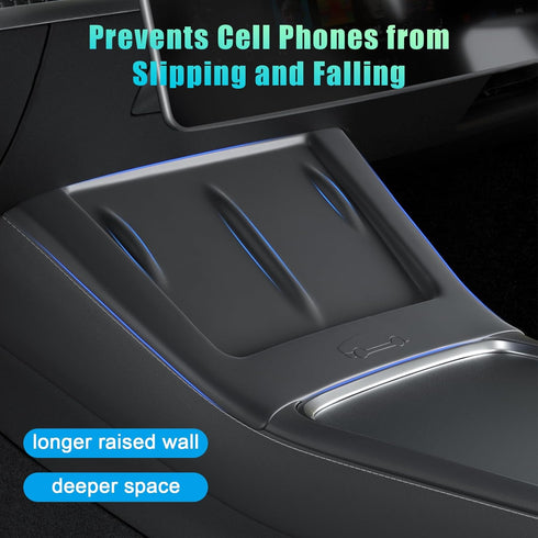 Upgrade Center Console Wireless Charger Silicone Mat for Tesla Model 3 Model Y Anti-Slip Protective Pad Interior Accessories......