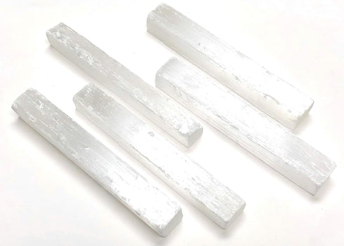 Natural Selenite Sticklets Bulk Raw Log Crystals (10 Sticks)...