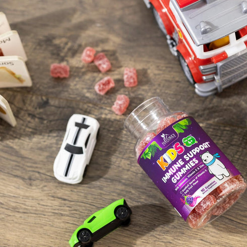 Immune Support Gummies for Kids & Toddler with Vitamin C, Zinc & Echinacea, Daily Childrens Immune Support Gummy Vitamins for Kids Ages 4 and Up, ...