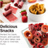 Flexzion Dehydrator Fruit Roll Trays - Round Nonstick Reusable Plastic Dehydrator Sheets (11 7/8 Inch) for Creating Homemade Fruit Leathers, Veget...