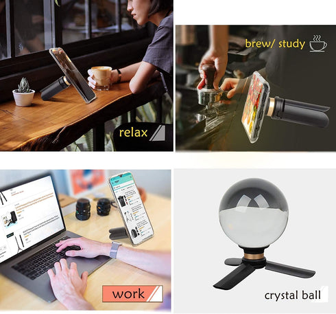 Crystal Ball Photography 80mm K9 Clear Lens Ball Sphere with Mini Tripod Base Stand Decorative Glass Props Ball with Padded Shockproof Sleeve Bag ...