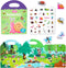 Portable Jelly Sticker Quiet Book for Kids, Reusable Sticker Book for Toddlers, Montessori Busy Book, Preschool Learning Activities Travel Toys (I...