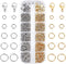 PH PandaHall 720Pcs 304 Stainless Steel Jump Rings with 4mm 20 Pcs Lobster Claw Clasps, 5/6/7/8mm Open Jump Rings Jewelry Clasps Jewelry Findings ...