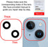 2PCS ASDAWN Back Rear Camera Lens Glass Replacement for iPhone 14 and 14 Plus Camera Glass Lens Replacement with Pre-Installed Adhesive + Repair T...