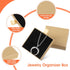 2Pcs Jewelry Gift Box Bracelet Gift Boxes Cardboard Jewelry Box Square Necklace Earring Bracelet Gift Box Kraft Organizer Storage Box for Jeweller...