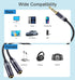 2 Pack 3.5mm Headphone Splitter, Hi-Fi Sounds Extension Cable Audio Stereo Y Splitter, Male to 2 Female (TRRS - 4 Pole) Headset Splitter, Aux Jack...