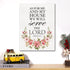 Christian Canvas Wall Art Motivational Joshua 24:15 As for Me and My House Canvas Print Scripture Bible Verse Painting Home Wall Decor Framed Gift...