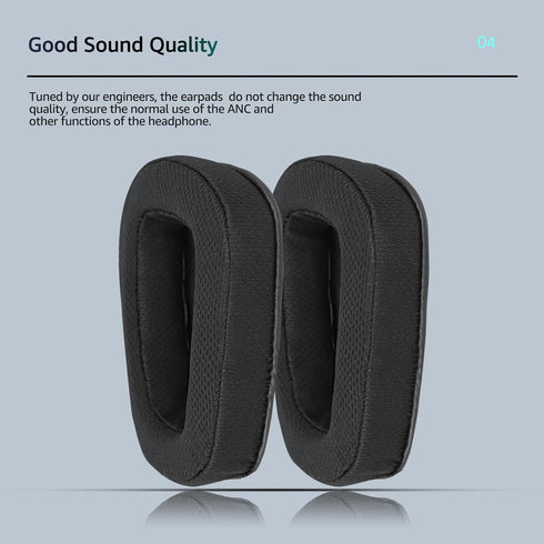 Fabric Replacement Ear Pads for Logitech G933 Gaming Headset, Also Fits G935 G930 G635 G633 G633S G533 G430 G431 G432 G433 Headphone, Mesh Earpad ...