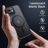JETech Magnetic Case for iPhone 12/12 Pro 6.1-Inch Compatible with MagSafe, Translucent Matte Back Slim Shockproof Phone Cover (Black)......
