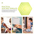 Tools Hexagon Ruler Sewing Patchwork Template 4Pcs Plastic Transparent Handmade Drawing Tools for DIY Crafting Quilting Art Supplies Tool...