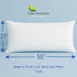 Body Size Pillow Protector 21" W x 55" L – Waterproof Zippered Pillow Cover Hypoallergenic Dust Proof Pillowcase Encasement...