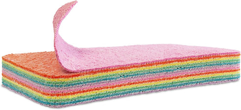 Eurow 12-Layer Microfiber Sponge Block for Cleaning & Drying, Multi-Color...
