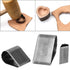 3pcs Leather Craft Cutting tool Hole Hollow Steel Cutter Punch Tool Kit Heart-shaped Drop shape Pentagram Cutting Mold(Drop-shape)...