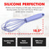 Chef Craft Premium Silicone Wire Cooking Whisk, 10.5 inch, Pastel Blue...