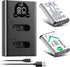 ENEGON NP-BX1 2-Pack Battery with LCD Dual USB Charger - Ideal for Sony NP-BX1 and Sony ZV-1, Cyber-Shot DSC-RX100, DSC-RX100 II/III/M4/M5/M6/M7/?...