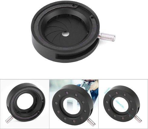 Microscope Adjustable Aperture, SK6 SK8 SK12 SK23 SK25 Microscope Adapter, Optical Diaphragm for Microscope(SK12)...