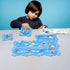Puzzle Track Educational Play Set-Plastic Jigsaw Board & Battery Operated Toy Vehicles, Montessori Toys for Kids Ages 3-5, 2-4 Years Toddlers Puzz...