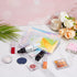 Dunzy 10 Pcs Holographic Iridescent Makeup Bag Portable Waterproof Cosmetic Makeup Pouch Cute Zippered Toiletry Bag Clear Cosmetic Bags for Travel...