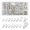 420pcs Non-Insulated Ring Terminals & Fork Connector Kit 22-16/16-14/12-10 Gauge Wire Lugs Battery Cable Terminals Wire Crimp Connectors High Temp...