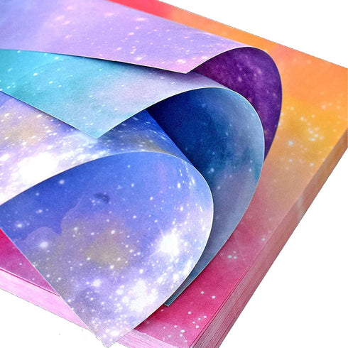 Origami Paper Kit for Kids Adults, 200 Sheets Starry Double-Sided Square Origami Paper for DIY Decoration, Craft Paper, Scrapbook Decor, Folding C...