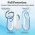2 Pack Waterproof Compatible with Samsung Galaxy SmartTag2 Holder, TPU GPS Tracker Protective Case for Samsung Tag 2 with Keychain, Anti-Scratch S...