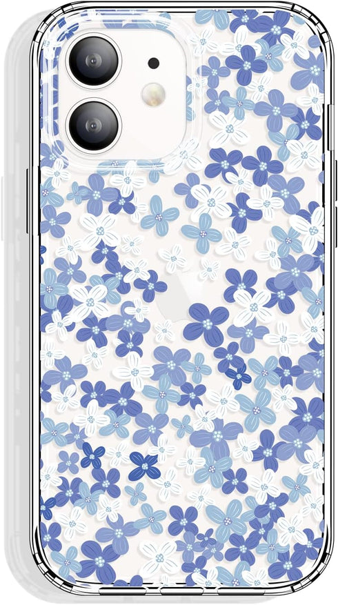 for iPhone 12 Case and iPhone 12 Pro Case Clear 6.1 Inch with Pattern Design, Protective Slim TPU Cover + Shockproof Bumper for Women and Girls (T...