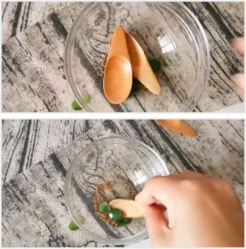 5 Pieces Mini Wooden Spoons, Small Salt Spoon with Short Handle Mini Wood Scoop for Spice Jars Tea Coffee Milk Powder, Natural Color...