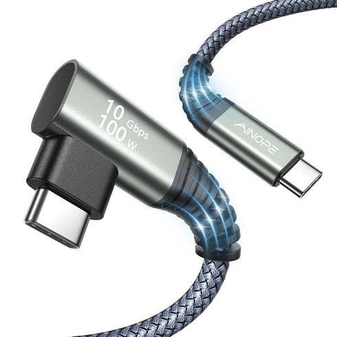 AINOPE USB C to USB C 3.2 Gen 2 Cable, 10Gbps USB C Data Cable for iPhone 15 Pro, 4K Monitor USB C Video Cable 100W PD Fast Charging Compatible wi...
