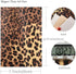 Leopard Printed Faux Leather Sheet Metallic Burst Crack Synthetic Leather Fabric Assorted 6 PCS 7.7" x 12.9" (20 cm x 33 cm) for Hair Accessories ...