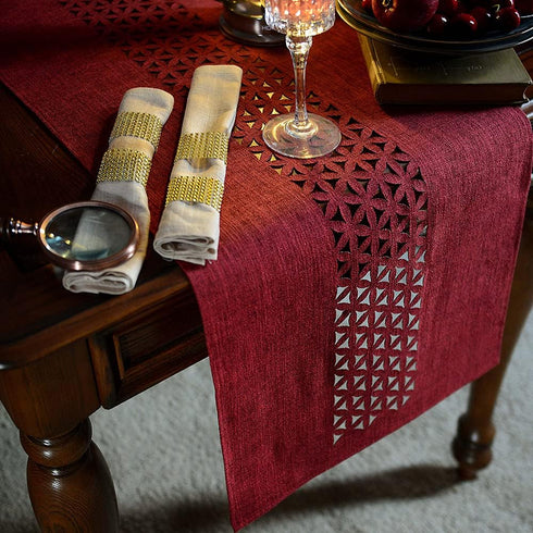 ARTABLE Rectangle Table Runners Fabric Home Garden Table Runner with Well-Trimmed Edge for Picnics Indoor and Outdoor Dining Holiday Long Tables (...