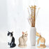 Cat Resin Outdoor Tree Sculpture Gift Garden Terrace Lawn Outdoor Cat Statue (Black)...