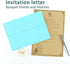 50 Pack 4x6 Envelopes, A4 Sky Blue Envelopes Self Seal, Printable Envelopes for Invitation, Baby Shower, Birthday Party, Wedding, Postcards, Maili...