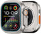 amBand Metal Case Screen Protector for Apple Watch Ultra 2/Ultra 49mm, W3 Rugged Bumper Thin Frame + 9H Tempered Glass Film + Ceramic-Like Back Co...